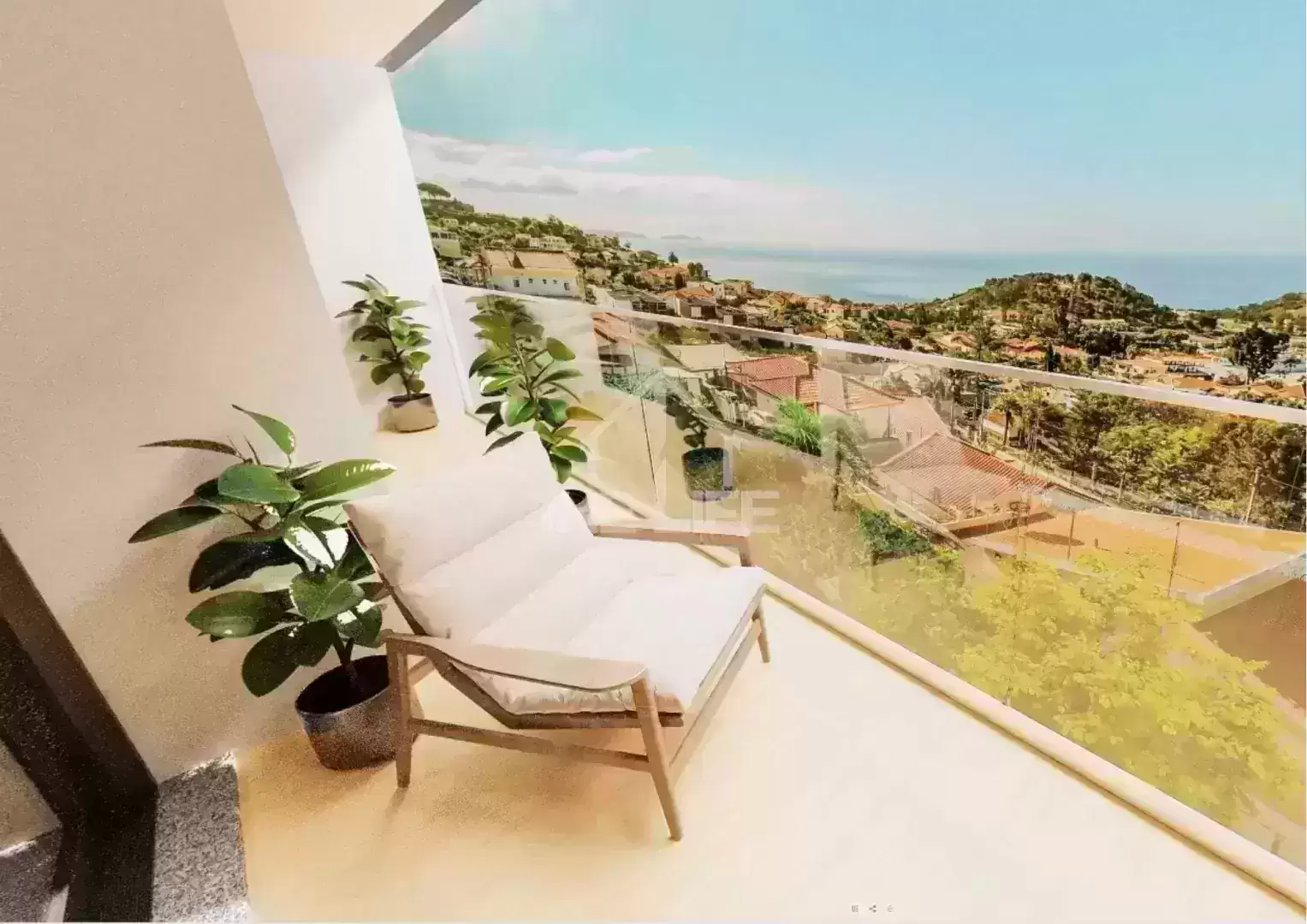 T2 com varanda e vista desafogada e piscina para venda - Funchal, Ilha da Madeira